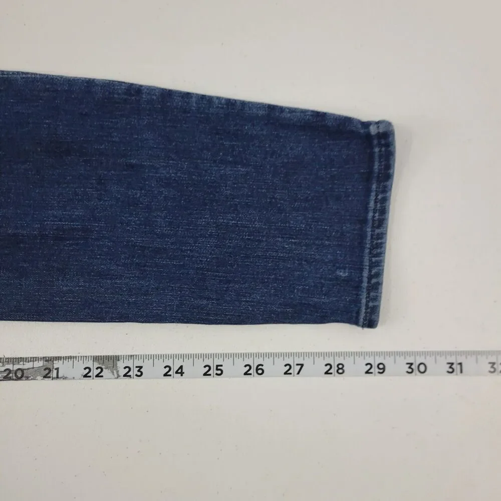 Athleta slim skinny jeans 4 womens 2625 blue denim‎ 30x29 sculptek